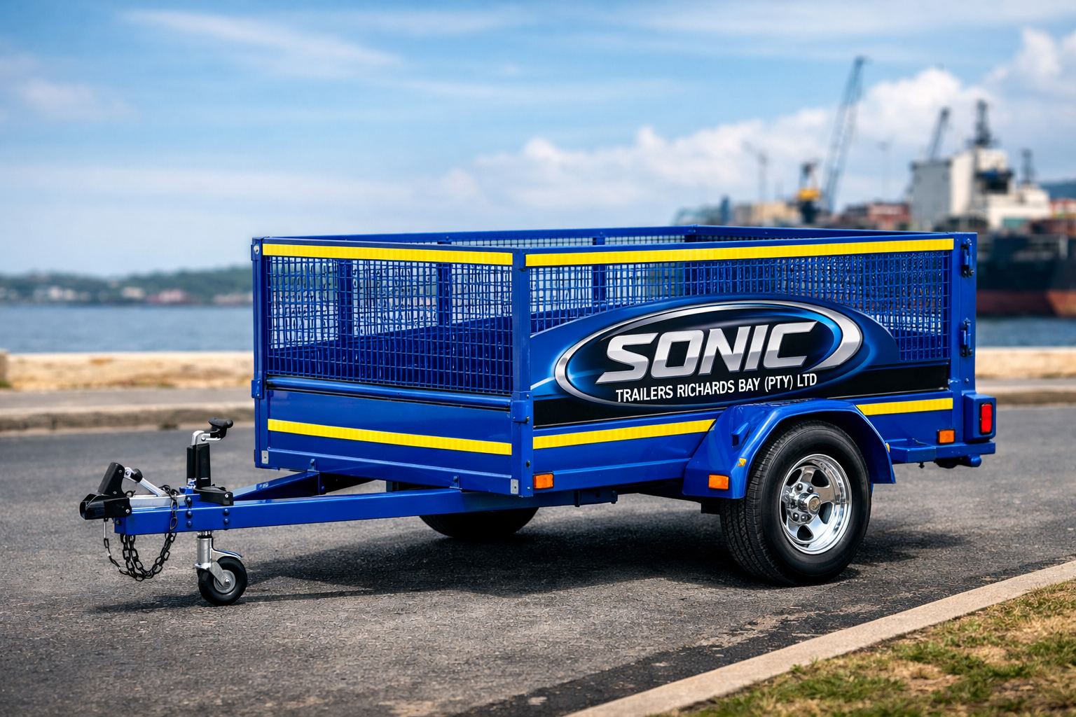 Single axle open trailer